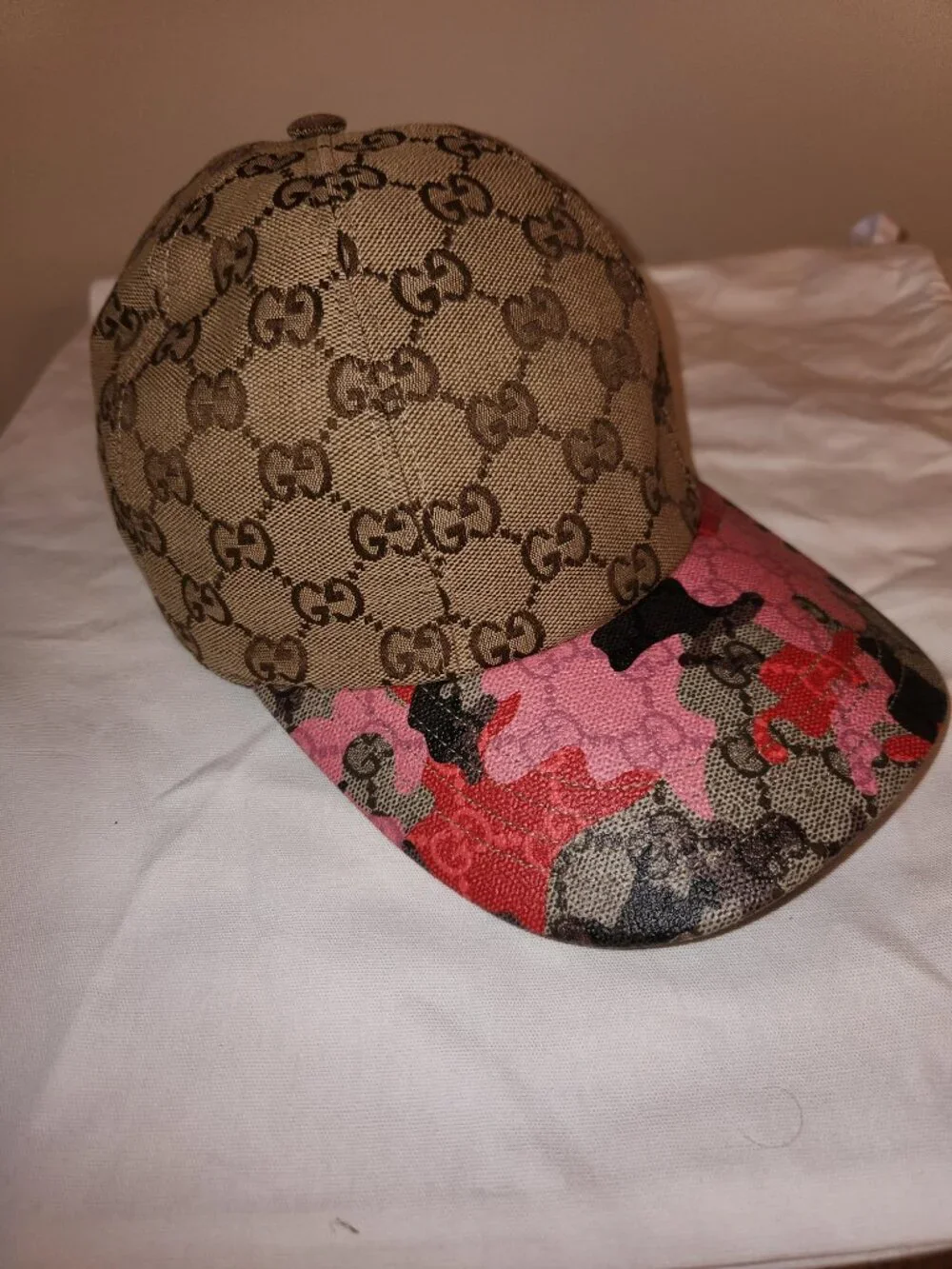 NWT Gucci GG canvas baseball unisex cap hat - size M; Rtl $660